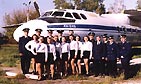  The students at an air exhibition 